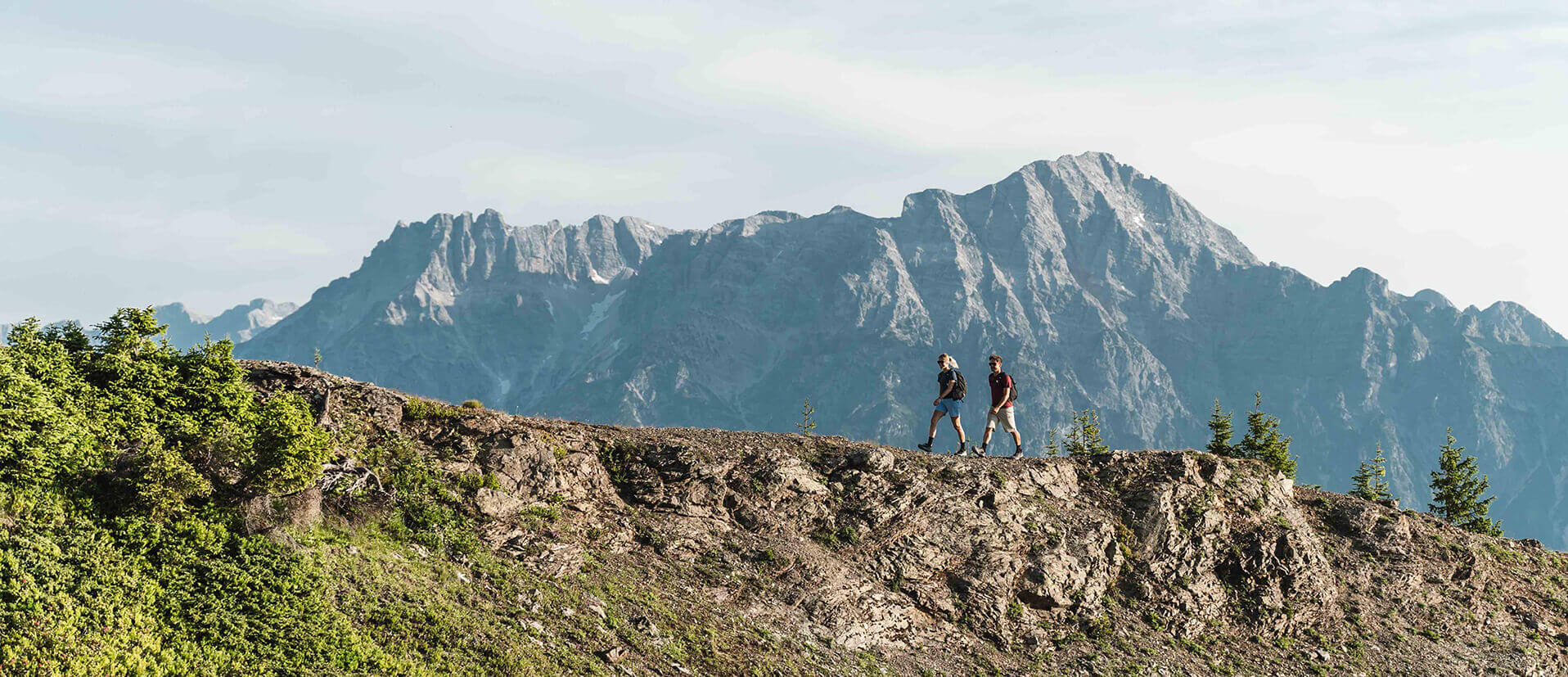Wanderer in den Alpen
